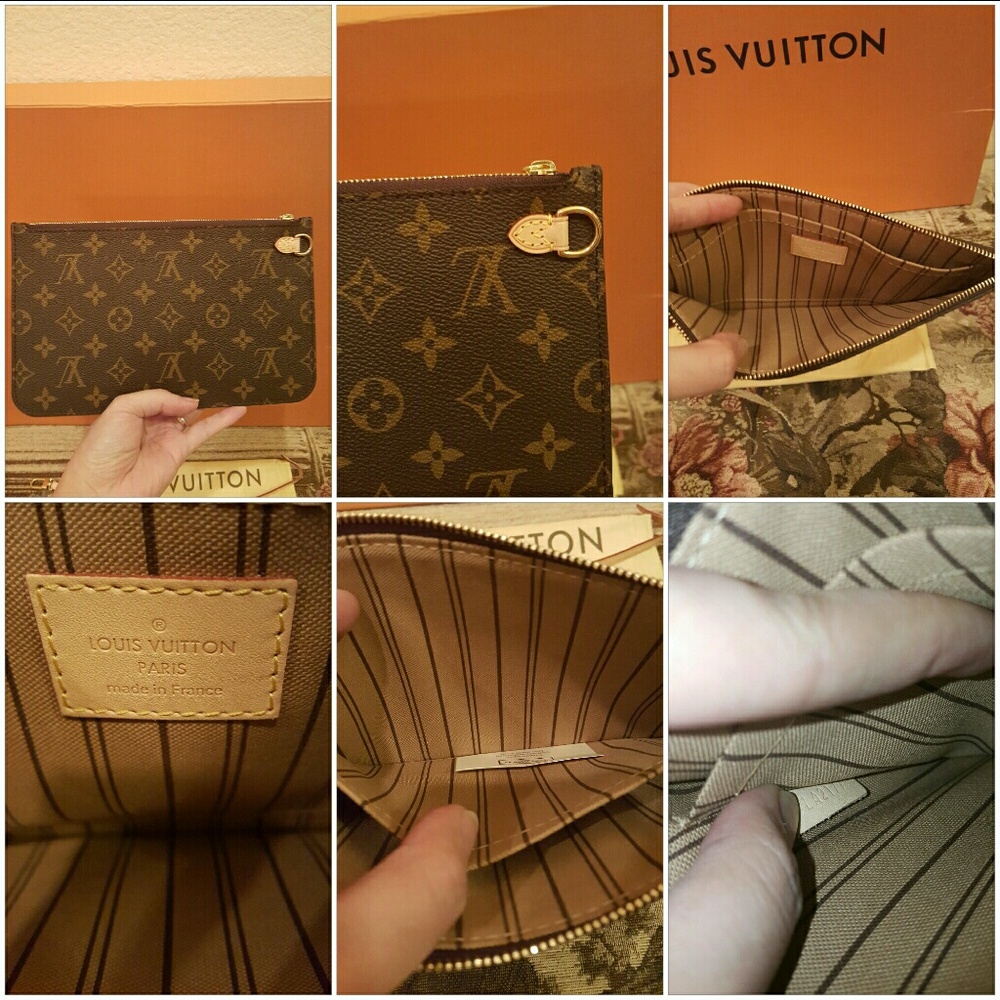Authentic Louis Vuitton Neverfull Mm Pouch - Picture 5 of 5